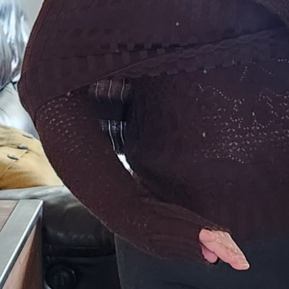 Missoni off shoulder chocolate floral jacquard knit Sweater Sz 40 Made in Italy - Picture 4 of 14